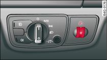 Dashboard: Thumbwheel for headlight range control*