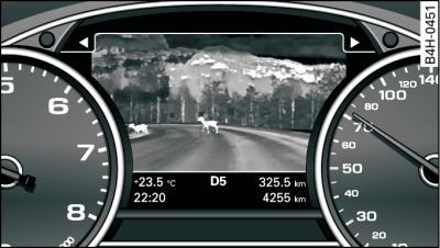 Instrument cluster: Night vision assist