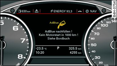 Instrument cluster display