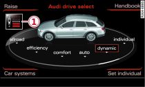 A6 allroad infotainment system: Drive select