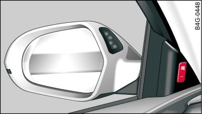 Puerta del conductor: Tecla del side assist