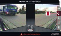 Infotainment: modo delante transversal