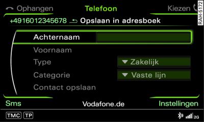 Telefoonnummer in het adresboek opslaan