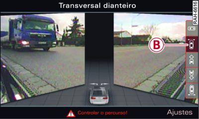 Infotainment: modo de dianteira transversal