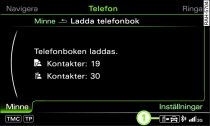 Ladda in en telefonbok manuellt