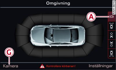 Infotainment: Läge Omgivning