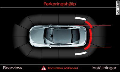 Infotainment: Optisk avståndsvisning