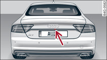 Boot lid: Location of reversing camera