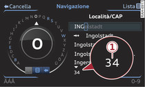 Immissione della località