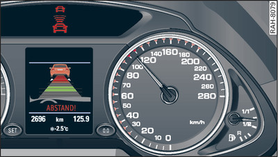 Kombiinstrument: Fahrerübernahmeaufforderung