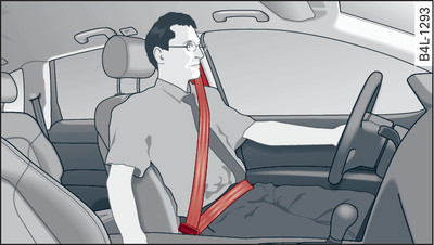 Positioning of head restraints and seat belts