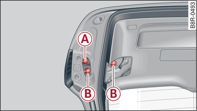 Boot lid: Bulb holders