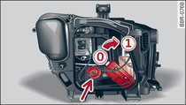 Headlight unit: Bulb for daytime running light