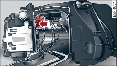 Headlight unit: Bulb for turning light