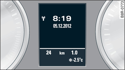 Instrument cluster: Mileage recorder