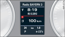 Instrument cluster: Driver information system