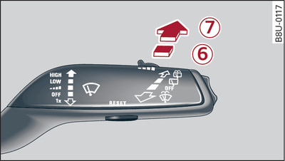 Control lever for rear wiper