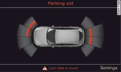 Infotainment display: Proximity graphic