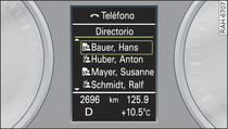 Sistema de información para el conductor