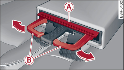 Vue partielle de la banquette arrière : porte-gobelets arrière*