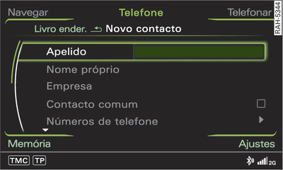 Criar novos contactos