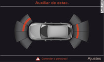 Infotainment: Indicador visual de distância