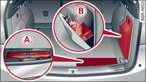 Багажник: чехол с комплектом инструментов, комплект первой помощи и аптечка для ремонта шин