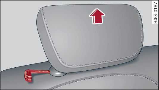 Fig. 64 Rear seat: Removing head restraint