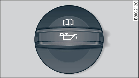 Fig. 279 Engine compartment: Engine oil filler cap