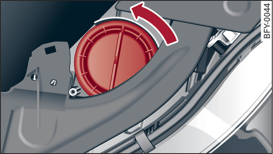 Fig. 311 Headlight: Cover for turn signal and all-weather light