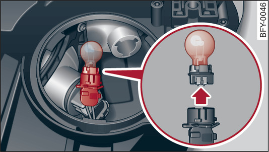 Fig. 313 Headlight: Bulb holder for turn signal