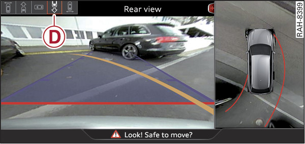 Fig. 154 Infotainment display: Rear view