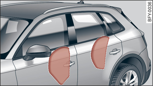 Fig. 263Airbags laterales hinchados