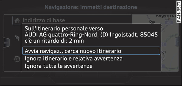 Fig. 209Avvertenza relativa all itinerario personale