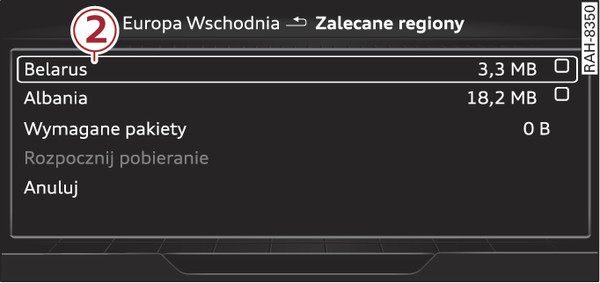 Rys. 216Przykład: wybór pakietu krajowego