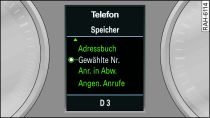 Telefon-Menü