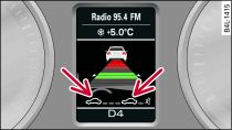 Kombiinstrument: Infozeile