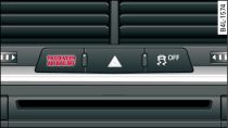 Mittelkonsole: Warnleuchte bei abgeschaltetem Beifahrer-Airbag