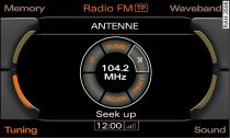 Automatic station search: Seek up (FM waveband)