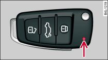 Remote control key: LED