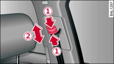 Belt height adjustment – top guide fitting