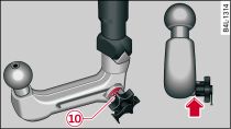 Removable towing bracket: Safety check