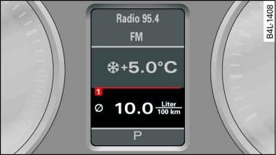 On-board computer: Average fuel consumption