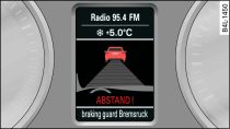 Instrument cluster display