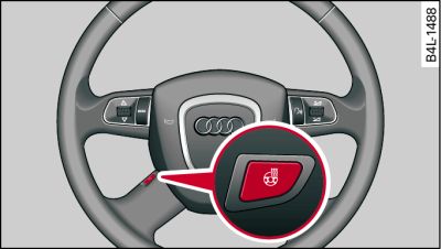 Steering wheel: Button for steering wheel heating