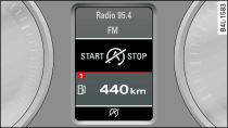 Instrument cluster: Engine stop temporarily unavailable