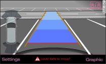 MMI display: Aligning the vehicle