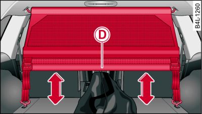 Detrás del respaldo: Desplazar la red de separación