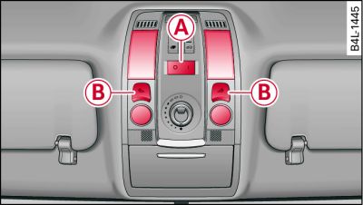 Revestimiento del techo: Iluminación interior delantera