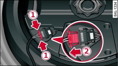 Cuvelage de la roue de secours : haut-parleur de basses